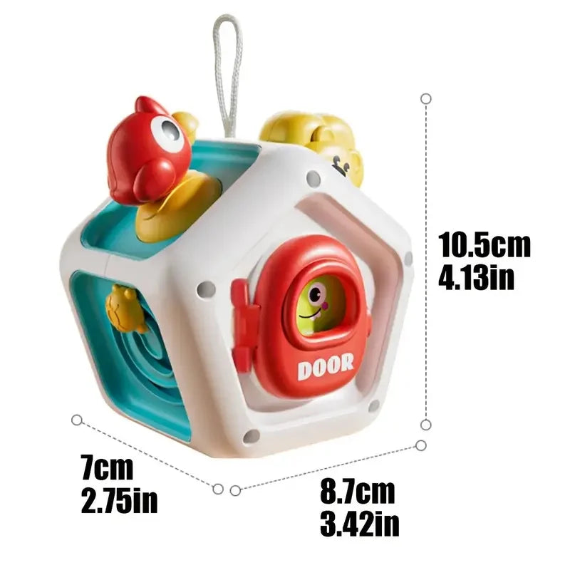 Baby Musical Busy Board Bus Montessori Sensory Toys Early Educational Activities Toy  Fine Motor Toys Travel Gifts for Todders