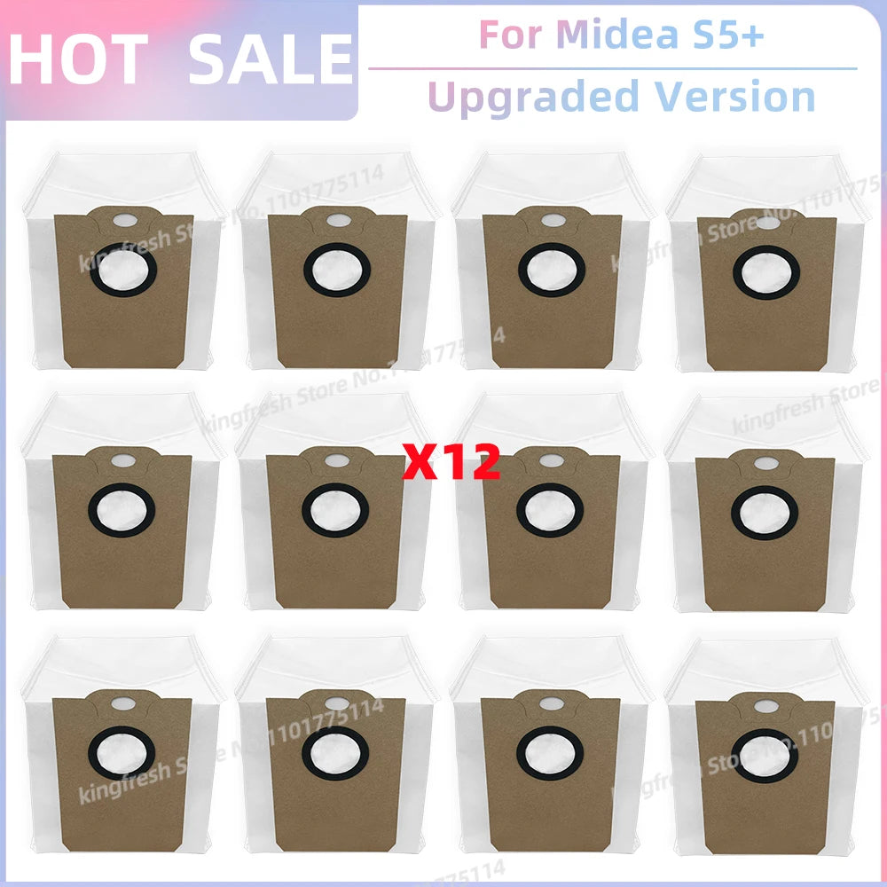 Fit for (Conga 2299 Ultra, Midea S5+, TESLA RoboStar iQ400 Plus) Parts Main Brush Filter Mop Cloth Dust Bag