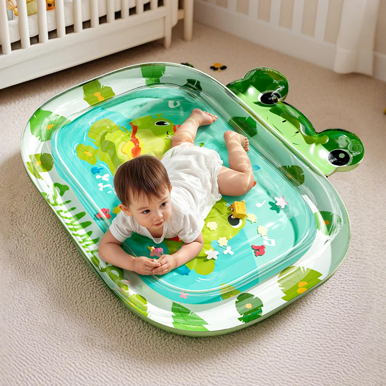 1PC Water Mat Inflatable Water Play Pad  Sensory Tummy Time Mat for Floor Play  Inflatable Play Mat Early Development Activity