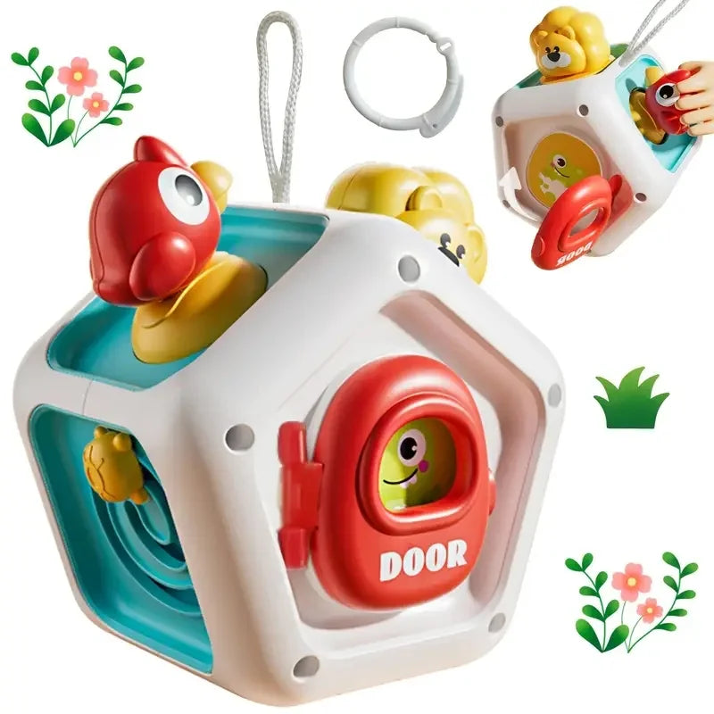 Baby Musical Busy Board Bus Montessori Sensory Toys Early Educational Activities Toy  Fine Motor Toys Travel Gifts for Todders