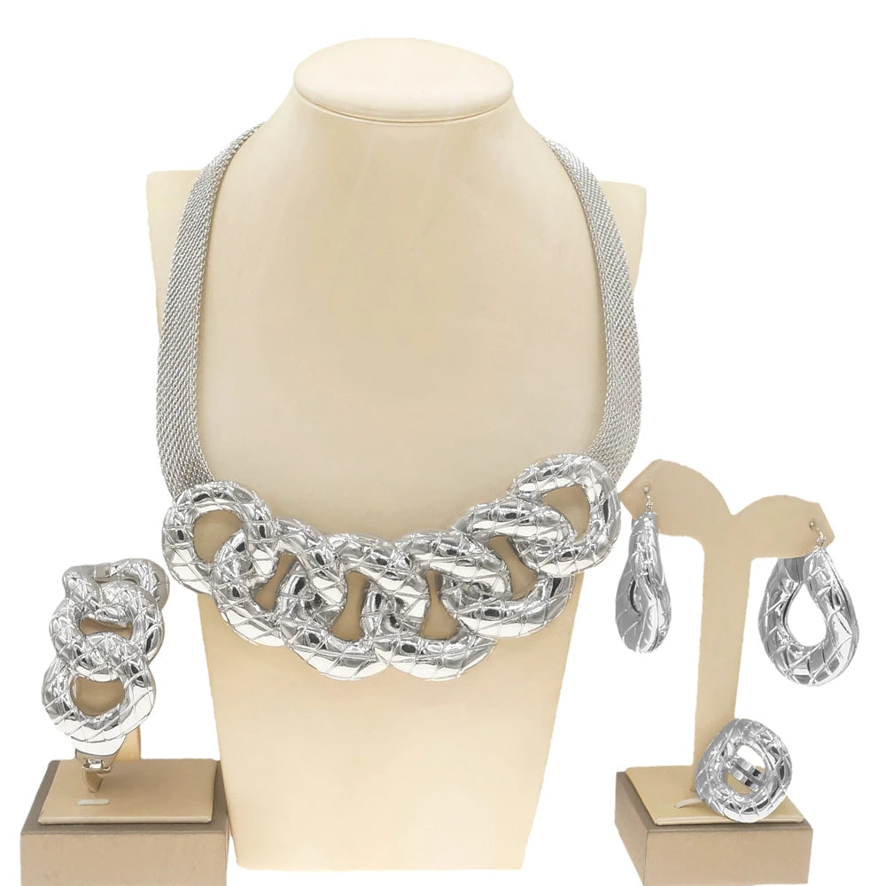Gold Plated Pendant Jewelry Set