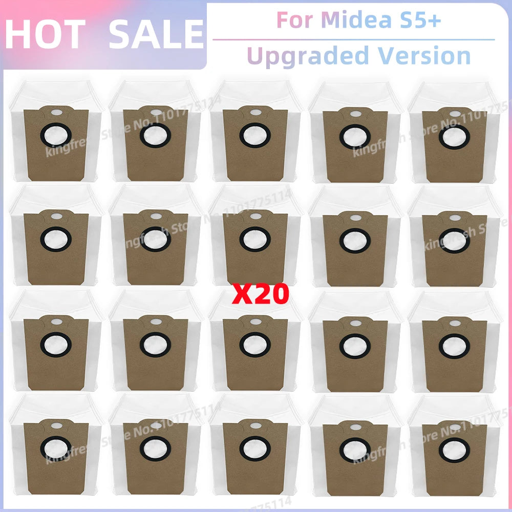 Fit for (Conga 2299 Ultra, Midea S5+, TESLA RoboStar iQ400 Plus) Parts Main Brush Filter Mop Cloth Dust Bag