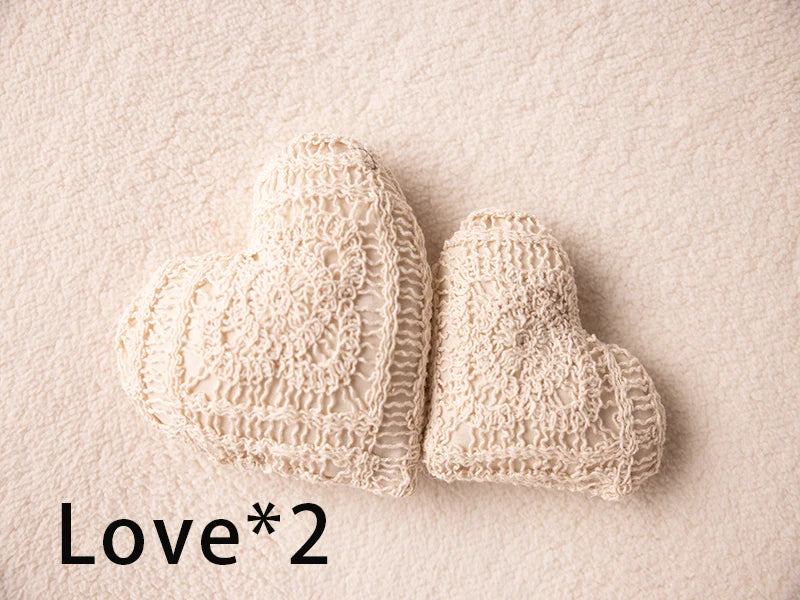 KD Newborn Photography Outfit INS White Bear Set Knitted Hat Long Sleeve Jumpsuit Baby Shoot Clothing Cute Bear Doll Photo Props