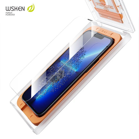 WSKEN Full Privacy Tempered Glass For iPhone 15 Pro Max/14ProMax/13/12 Screen Protector Easy Install