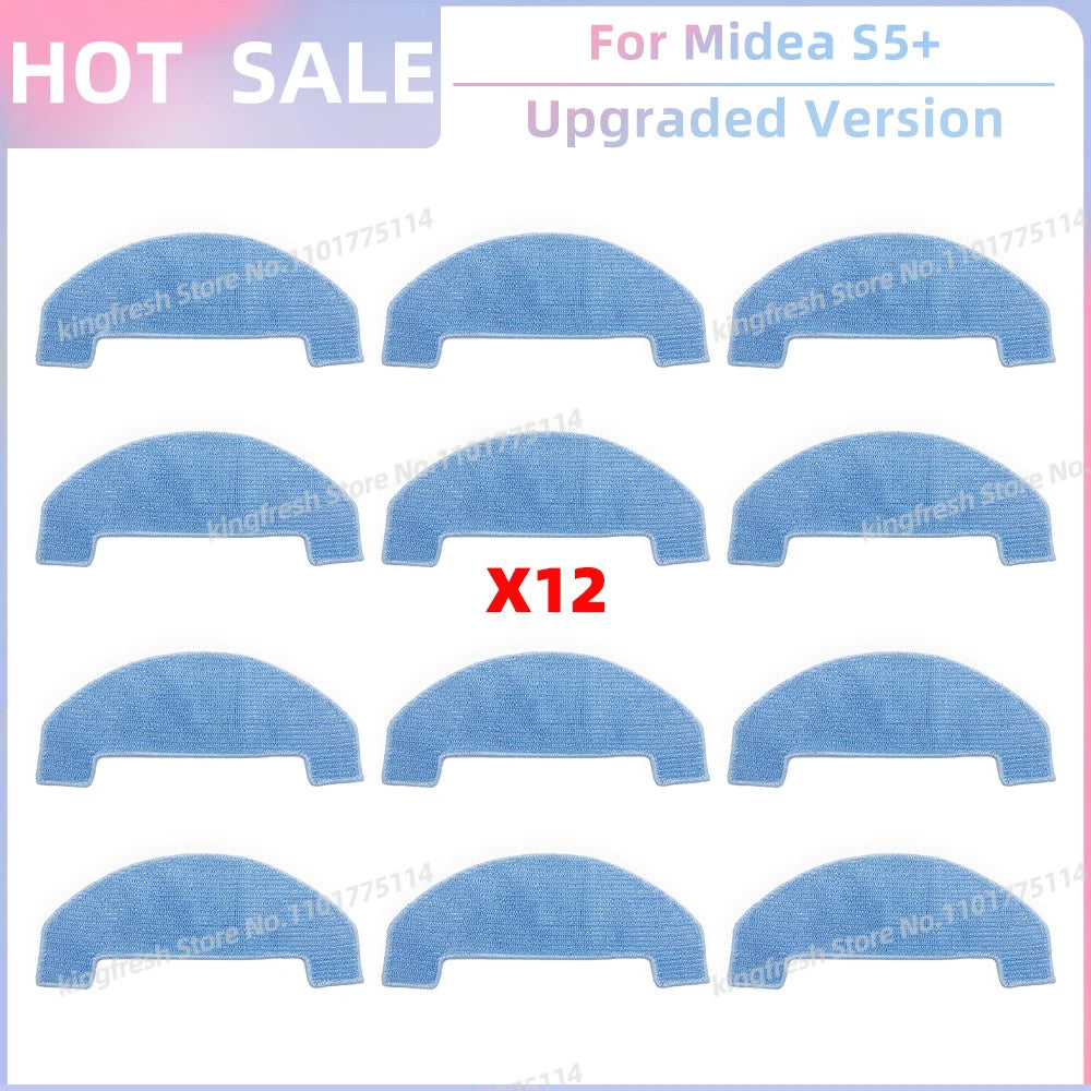 Fit for (Conga 2299 Ultra, Midea S5+, TESLA RoboStar iQ400 Plus) Parts Main Brush Filter Mop Cloth Dust Bag