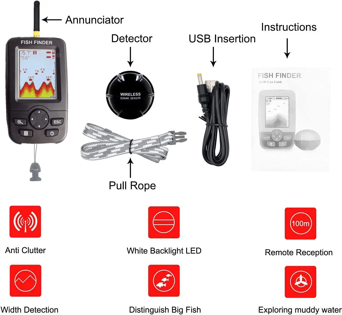 Wireless Sonar Portable Fishing Detector