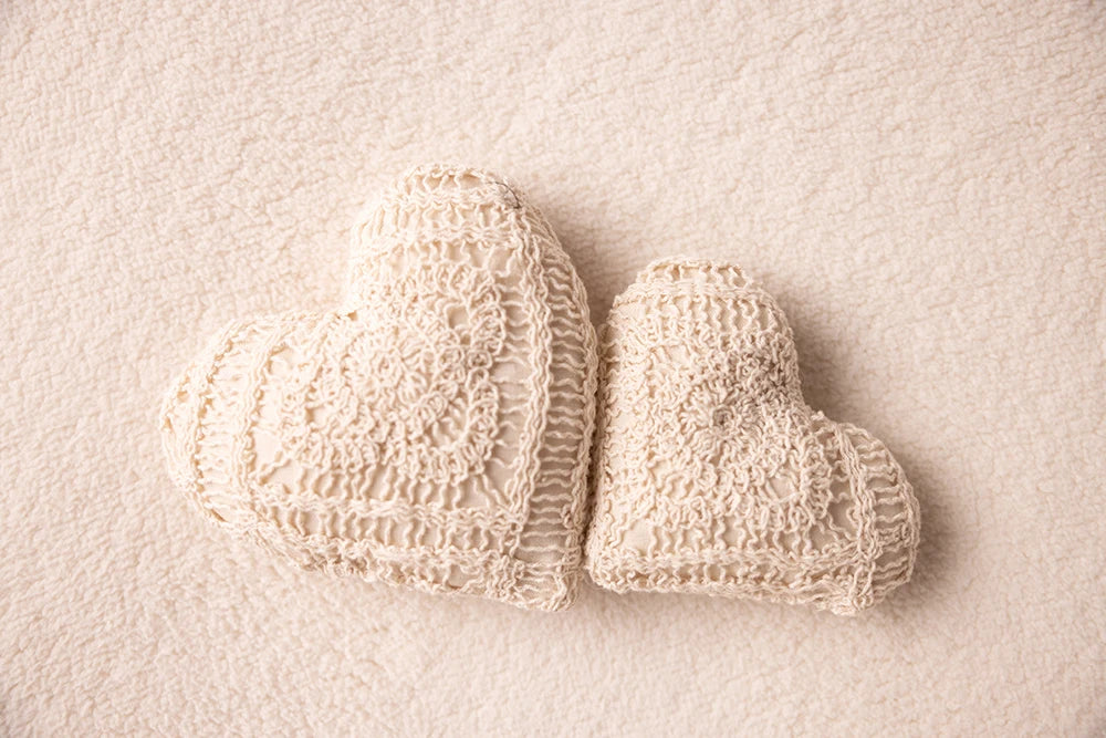 KD Newborn Photography Outfit INS White Bear Set Knitted Hat Long Sleeve Jumpsuit Baby Shoot Clothing Cute Bear Doll Photo Props