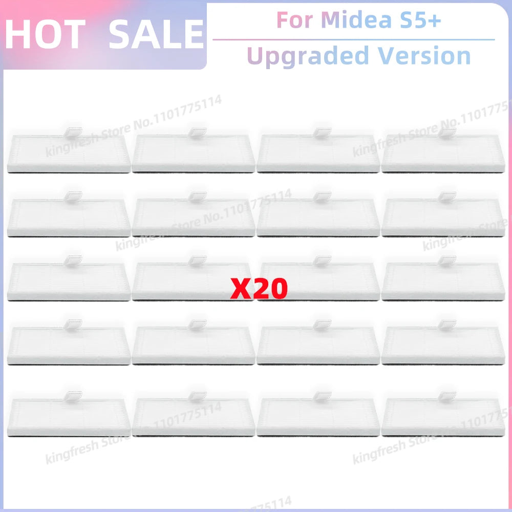 Fit for (Conga 2299 Ultra, Midea S5+, TESLA RoboStar iQ400 Plus) Parts Main Brush Filter Mop Cloth Dust Bag