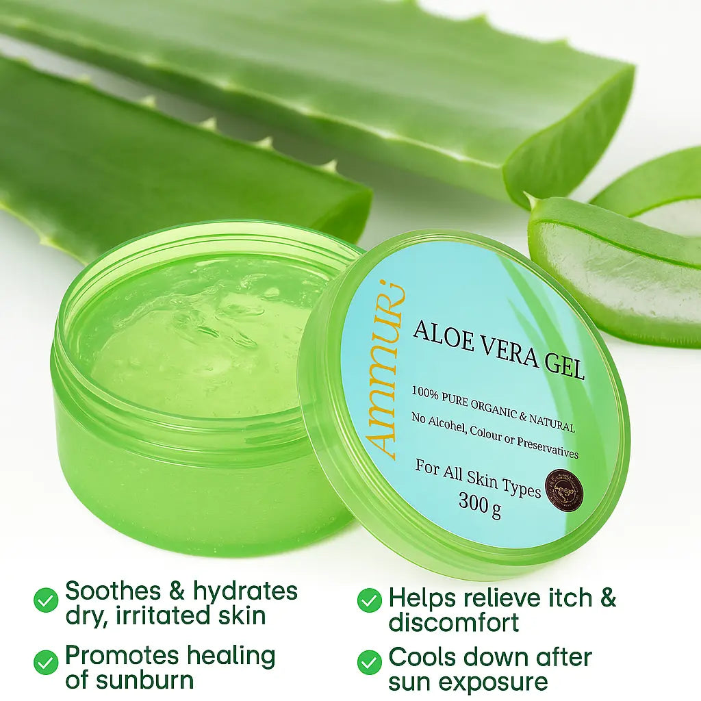 Ammuri Organic Aloe Vera Gel for Psoriasis - 300g