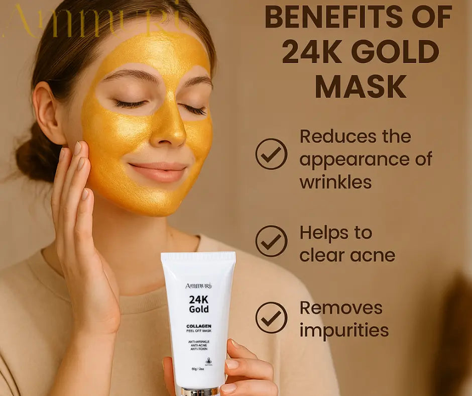 Ammuri Skincare 24K Gold Collagen Face Mask Peel Off