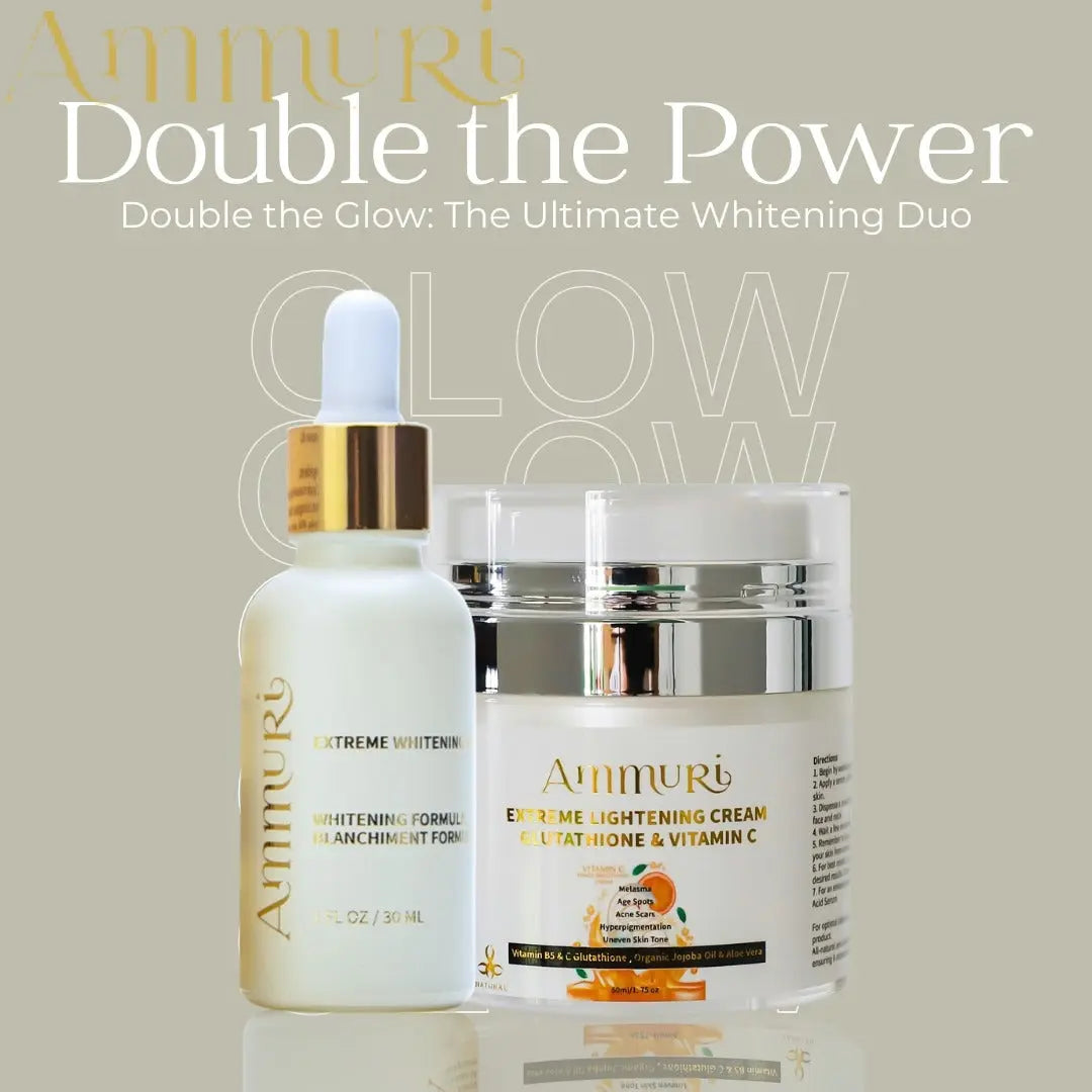 Ammuri Whitening Cream and Serum Set for Bright Skin
