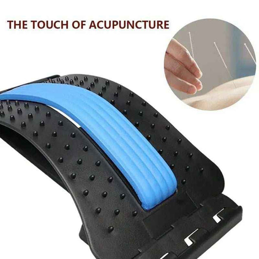 Back Massager Stretcher Equipment for Spine Pain Relief – Ergonomic Lumbar Support Tool