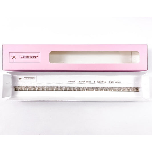 'C' Curl Brown Lash Ribbons® Starter Kit (With Clear Lash Bond)