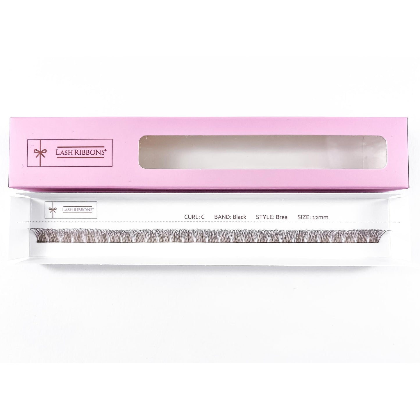 'C' Curl Brown Lash Ribbons® Starter Kit (With Clear Lash Bond)