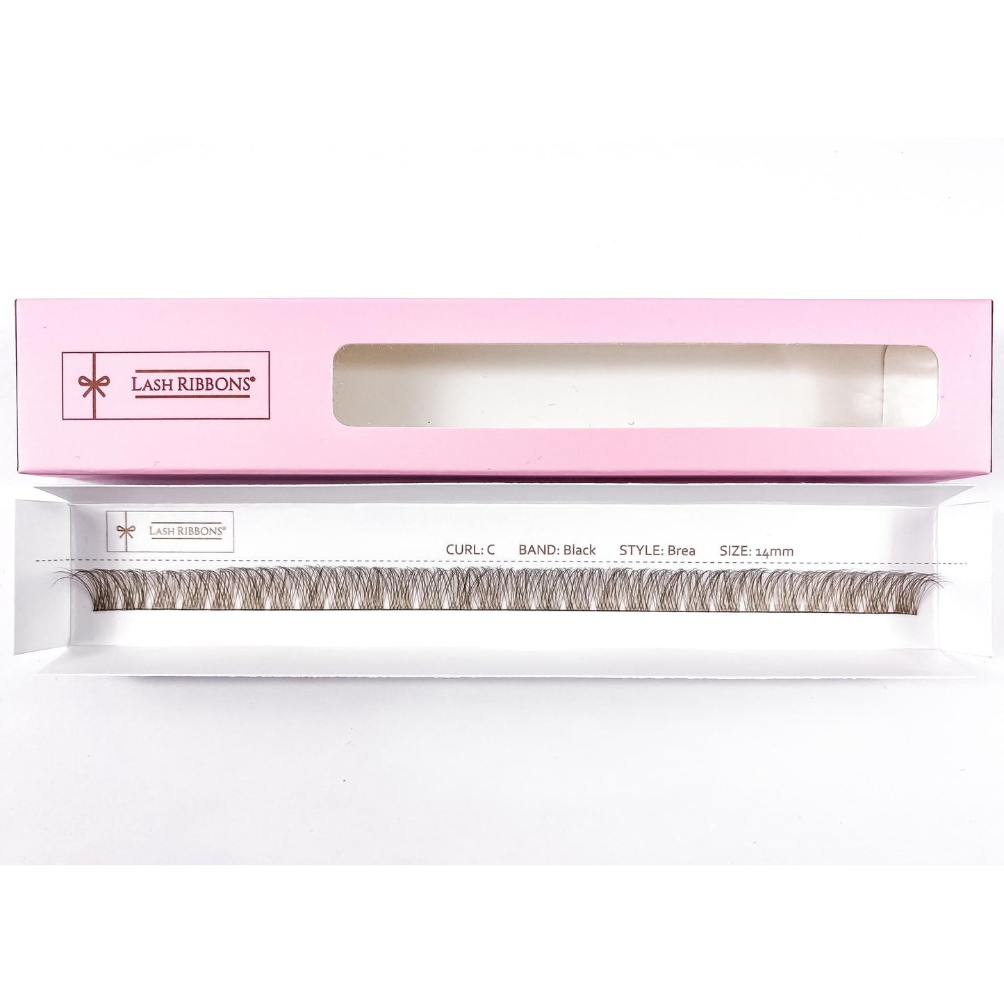 'C' Curl Brown Lash Ribbons® Starter Kit (With Clear Lash Bond)