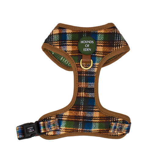 Oak Forest Plaid Dog Harness (XXS-XS)