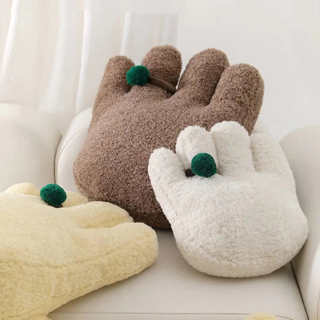 Creative Palm Pillow – Five Finger Plush Cushion in Fun Hand Shape