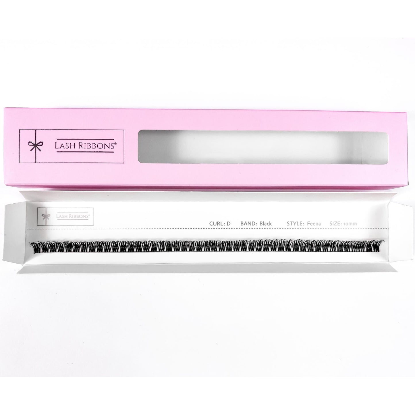 3D 'C' Curl Black / Brown Lash Ribbons® Starter Kit (With Clear Lash Bond)