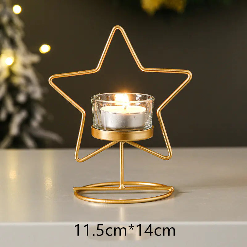 Nordic Aromatherapy Candle Holder – Iron Art Candle Stand (3 Designs)