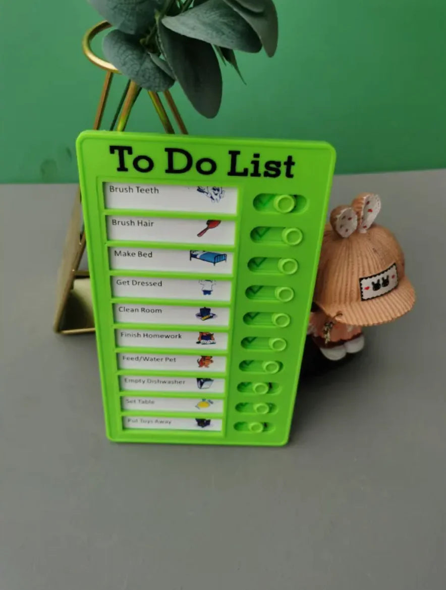 Reusable Habit Tracker for Kids - Daily Routine Board