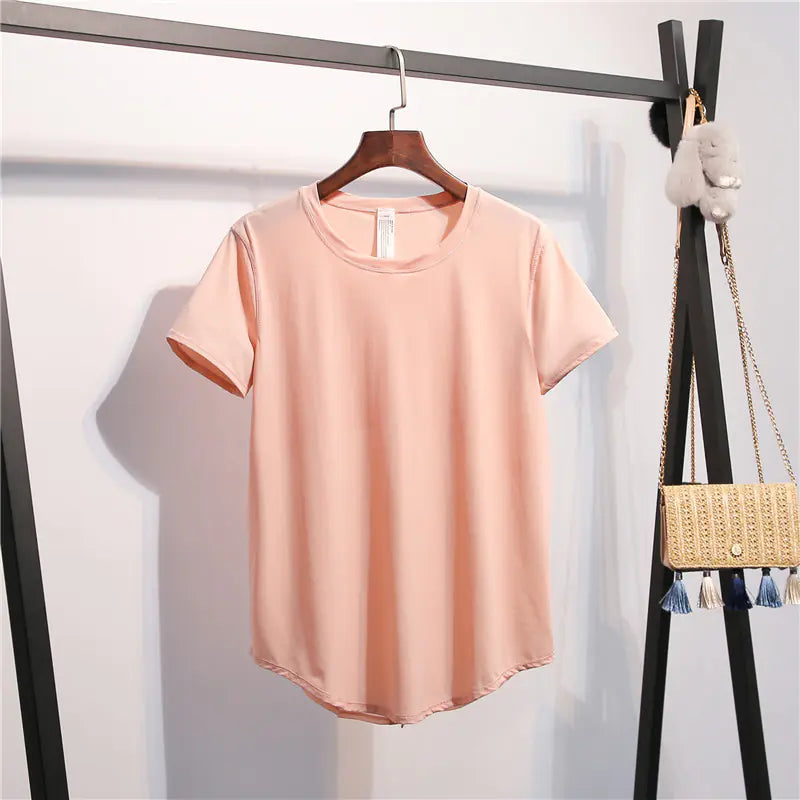 Women’s Quick-Dry Sports T-Shirt – Loose Fit Yoga Top