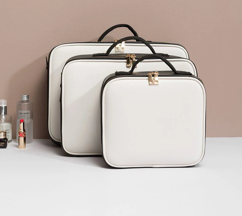 Waterproof PU Leather arge Capacity Storage Make up Cosmetic Bag