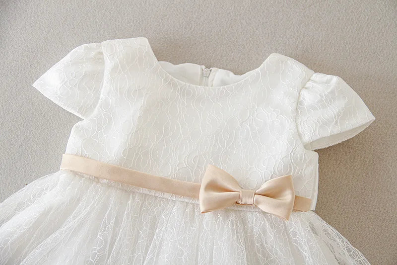 Hetiso Baby Girls Dress Long Sleeve Kids First Birthday Ball Gown Infant Dresses for Baptism Bridesmaid party 3-24 month