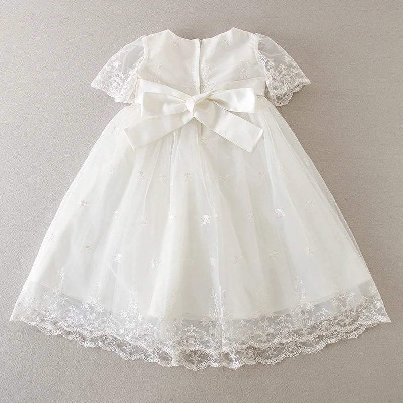 Hetiso Baby Girls Dress Long Sleeve Kids First Birthday Ball Gown Infant Dresses for Baptism Bridesmaid party 3-24 month