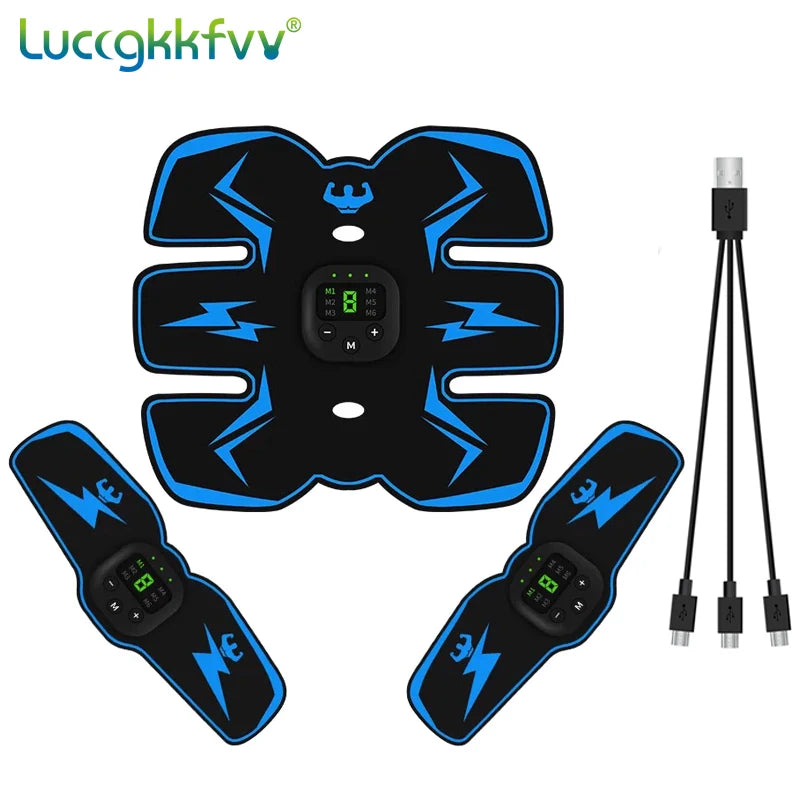 Smart EMS Wireless Muscle Stimulator – Electric Abdominal Trainer, Body Slimming & Weight Loss Massager Stickers