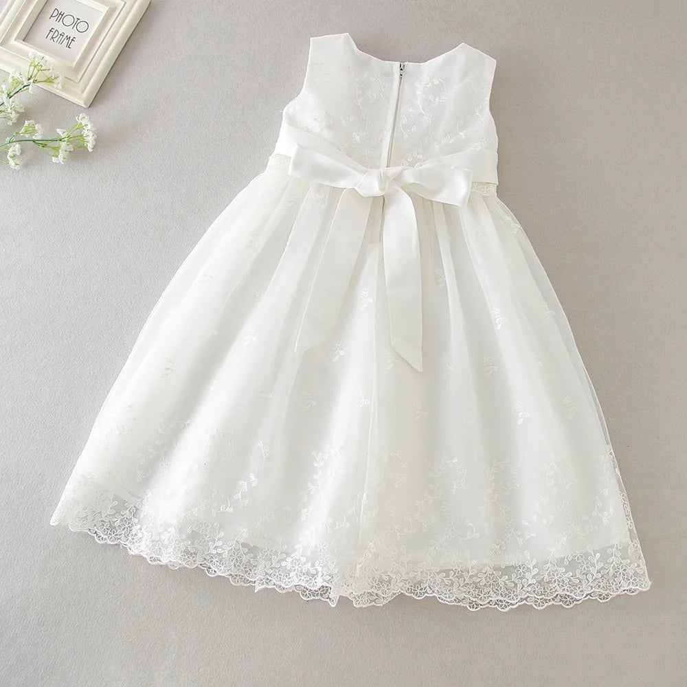 Hetiso Baby Girls Dress Long Sleeve Kids First Birthday Ball Gown Infant Dresses for Baptism Bridesmaid party 3-24 month
