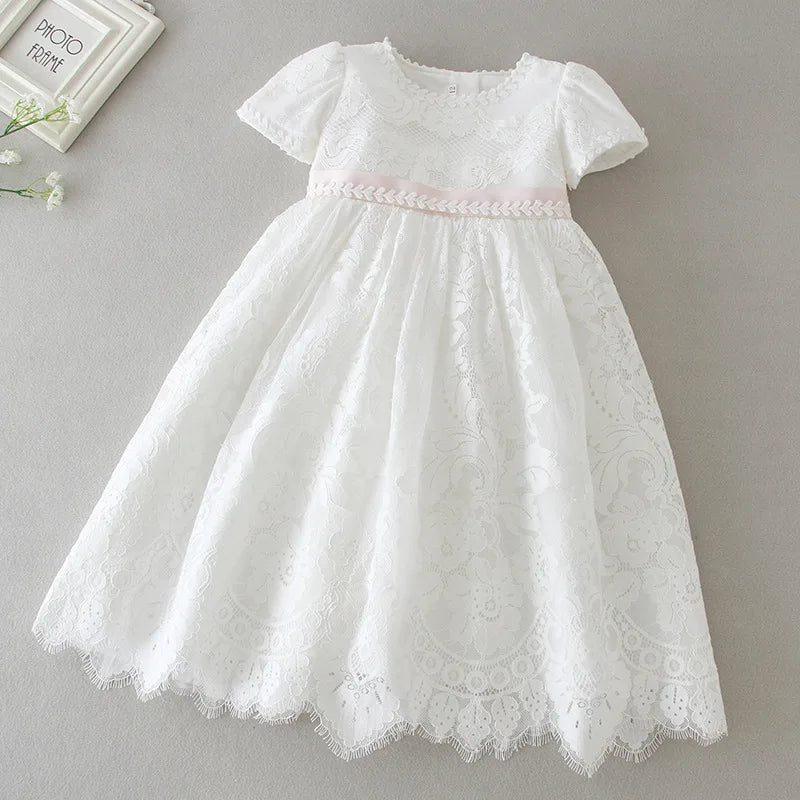 Hetiso Baby Girls Dress Long Sleeve Kids First Birthday Ball Gown Infant Dresses for Baptism Bridesmaid party 3-24 month