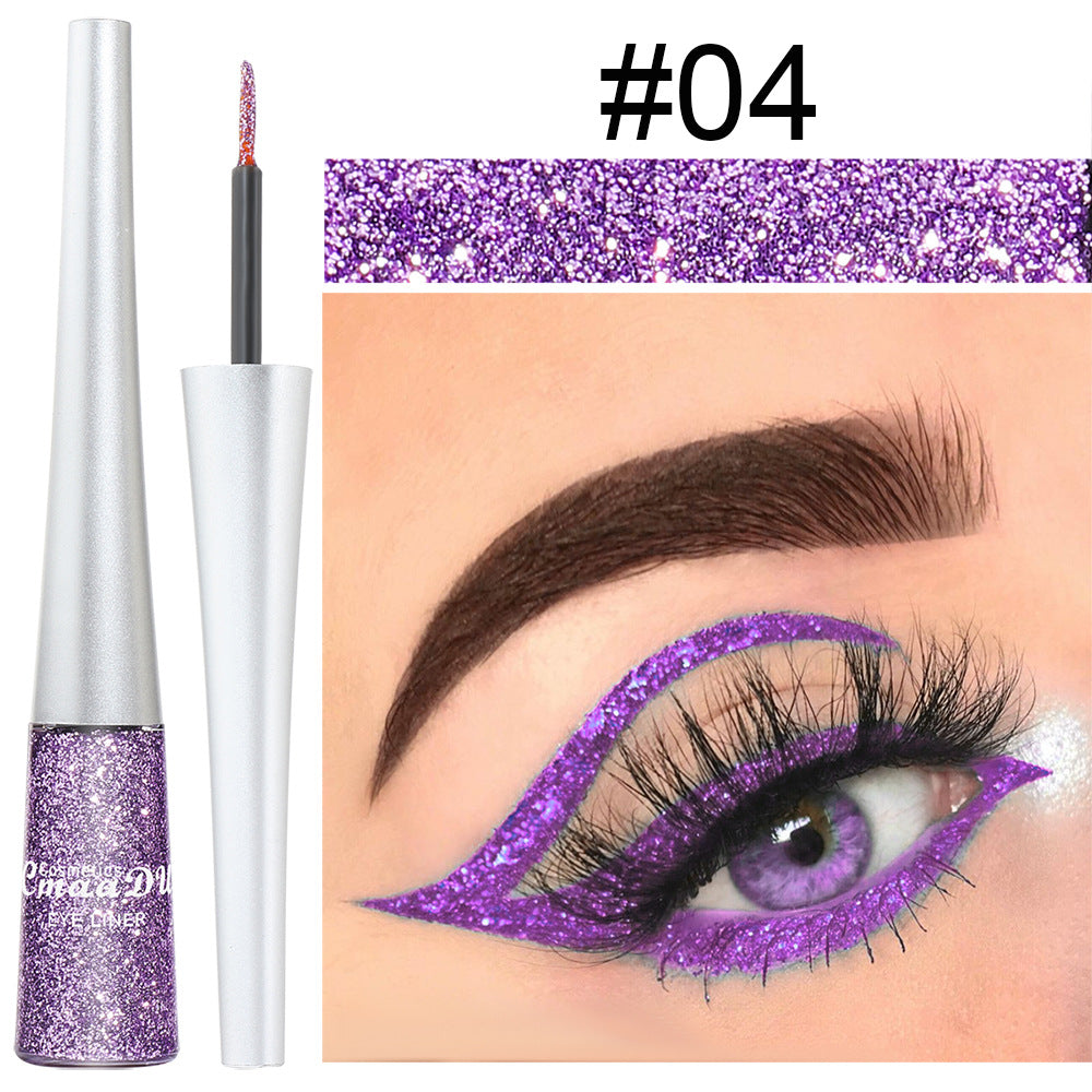 16 Colors Shiny Glitter Liquid Eyeliner