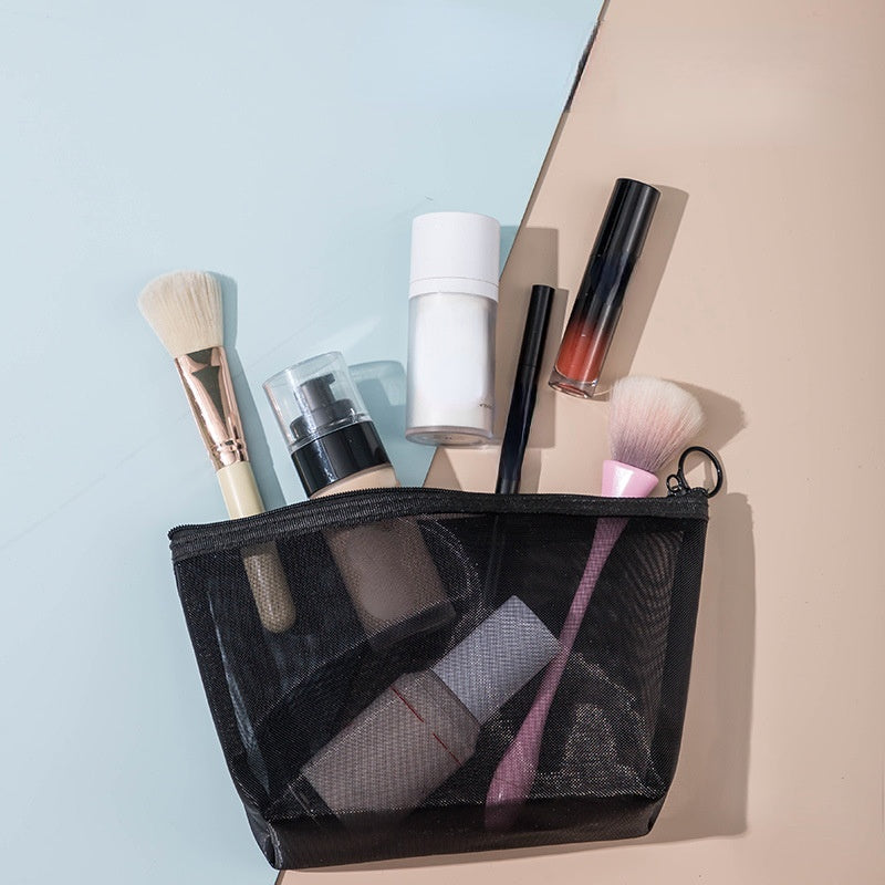 Mesh Cosmetic Travel Storage Makeup Bag Organiser