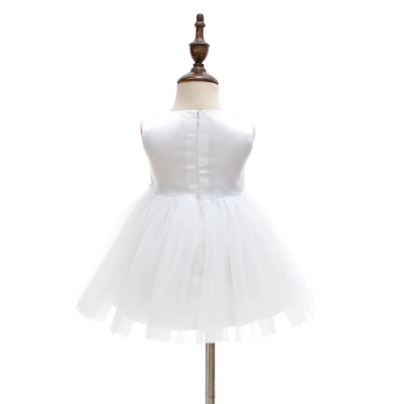 Hetiso Baby Girls Dress Long Sleeve Kids First Birthday Ball Gown Infant Dresses for Baptism Bridesmaid party 3-24 month