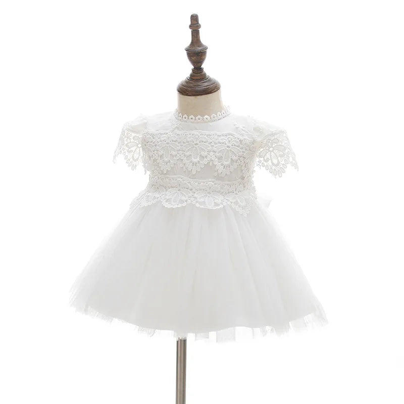 Hetiso Baby Girls Dress Long Sleeve Kids First Birthday Ball Gown Infant Dresses for Baptism Bridesmaid party 3-24 month