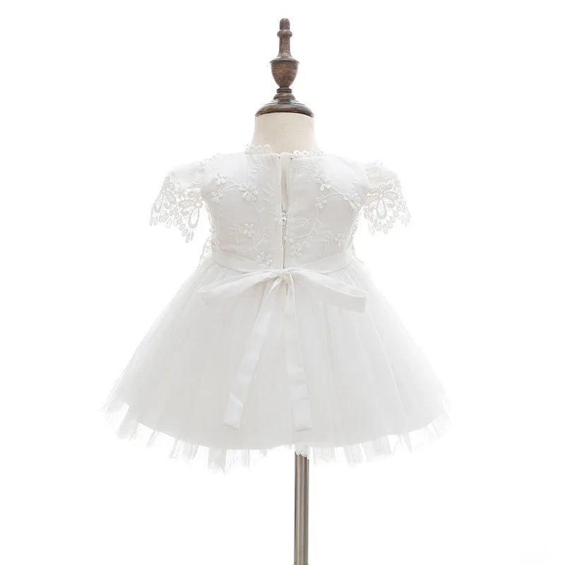 Hetiso Baby Girls Dress Long Sleeve Kids First Birthday Ball Gown Infant Dresses for Baptism Bridesmaid party 3-24 month