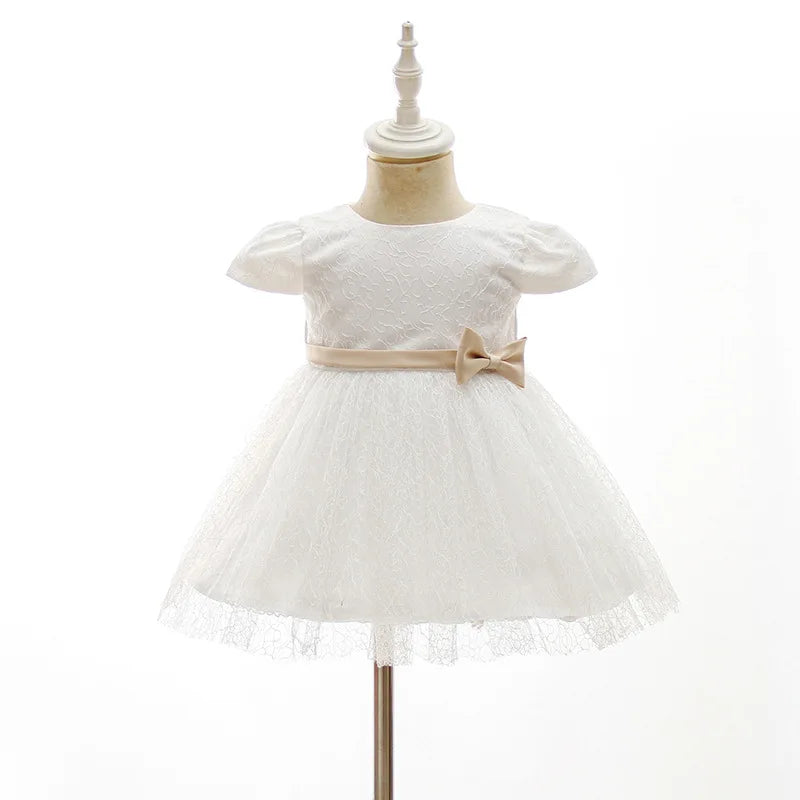 Hetiso Baby Girls Dress Long Sleeve Kids First Birthday Ball Gown Infant Dresses for Baptism Bridesmaid party 3-24 month