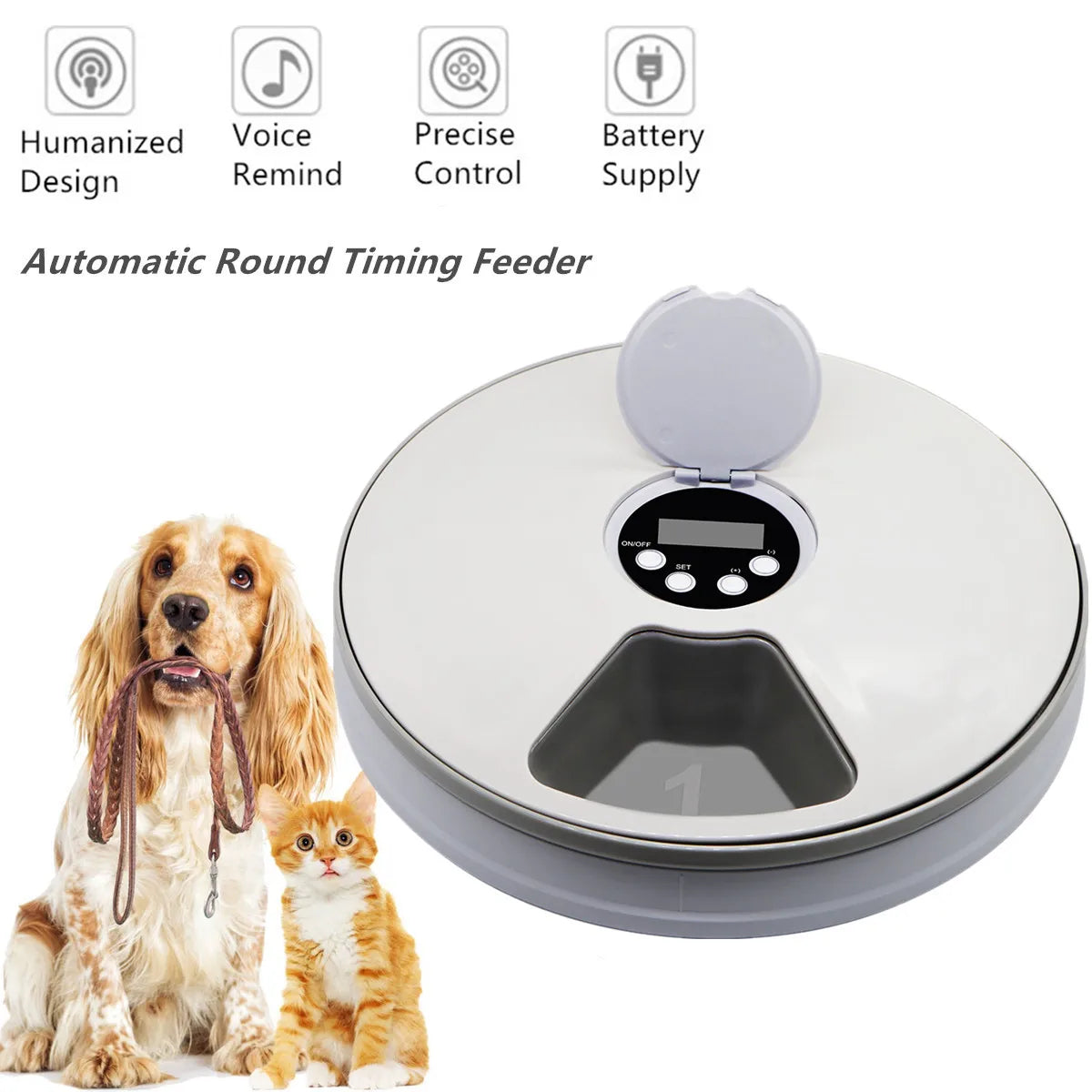 6 Grids Automatic Smart Pet Feeder