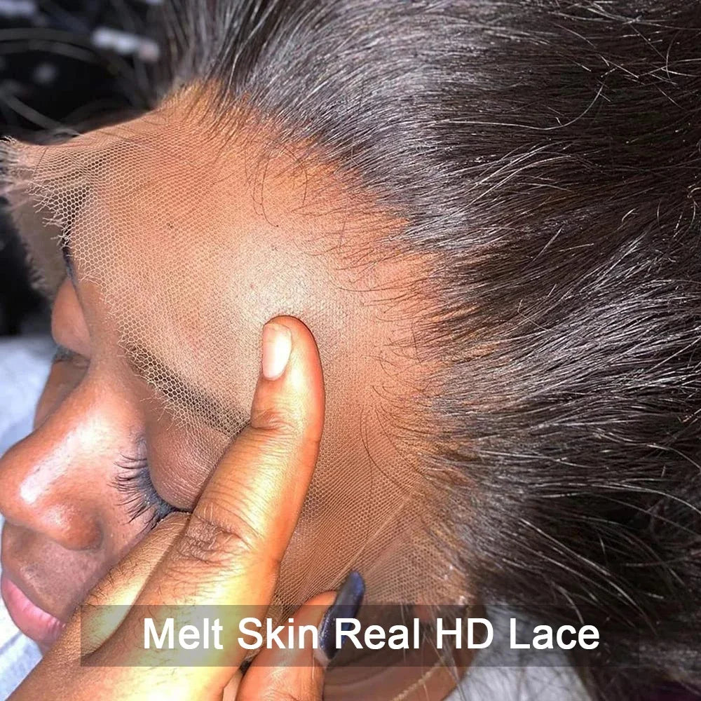 Full Lace Glueless Human Brazilian Straight Lace Frontal Wig 250 High Density