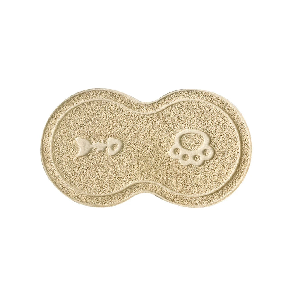 Waterproof Pet Feeding Mat – PVC Bowl Pad & Litter Mat for Cats, Dogs, and Puppies
