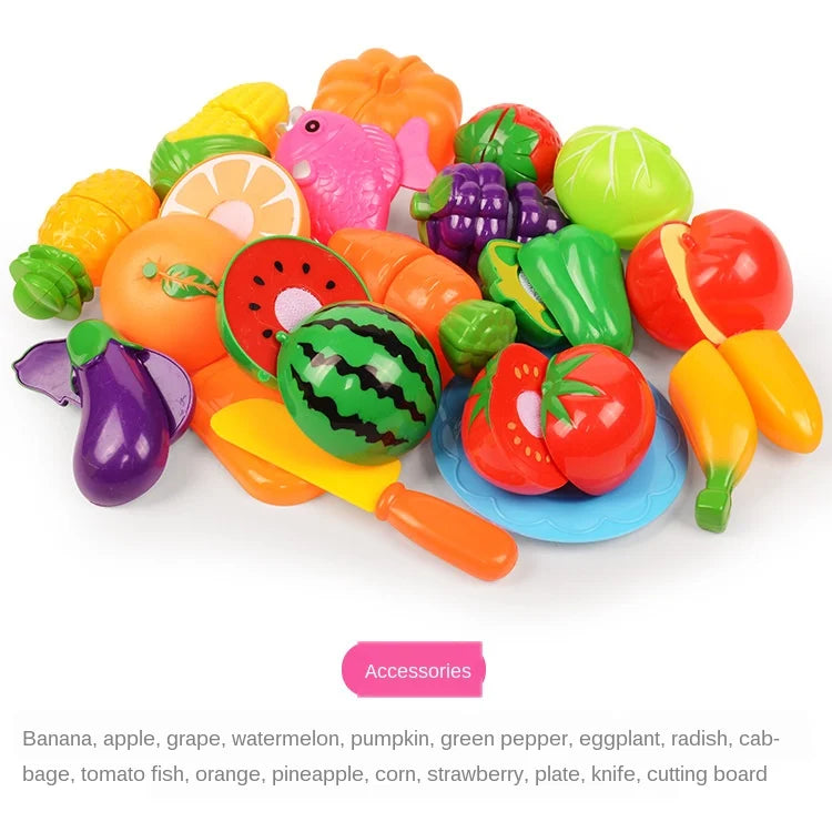Kitchen Fun Cutting Fruits and Vegetables Food Play House