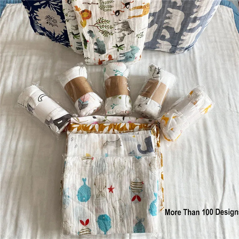 29 Super Soft Cotton Muslin Baby Swaddle Blanket Designs