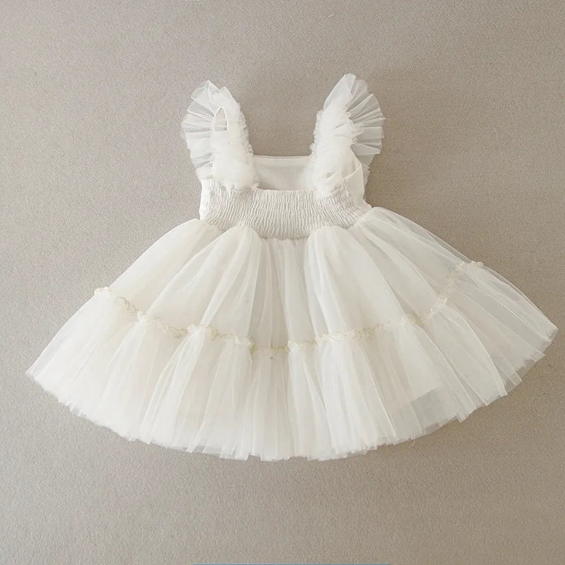 Hetiso Baby Girls Dress Long Sleeve Kids First Birthday Ball Gown Infant Dresses for Baptism Bridesmaid party 3-24 month