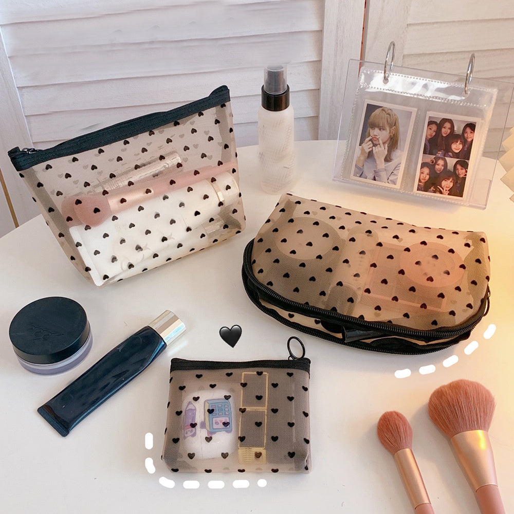 Mesh Cosmetic Travel Storage Makeup Bag Organiser