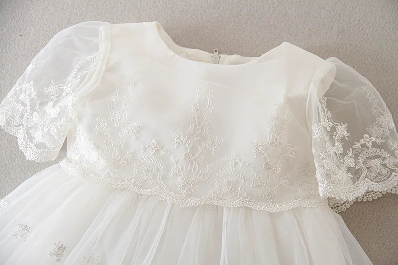 Hetiso Baby Girls Dress Long Sleeve Kids First Birthday Ball Gown Infant Dresses for Baptism Bridesmaid party 3-24 month