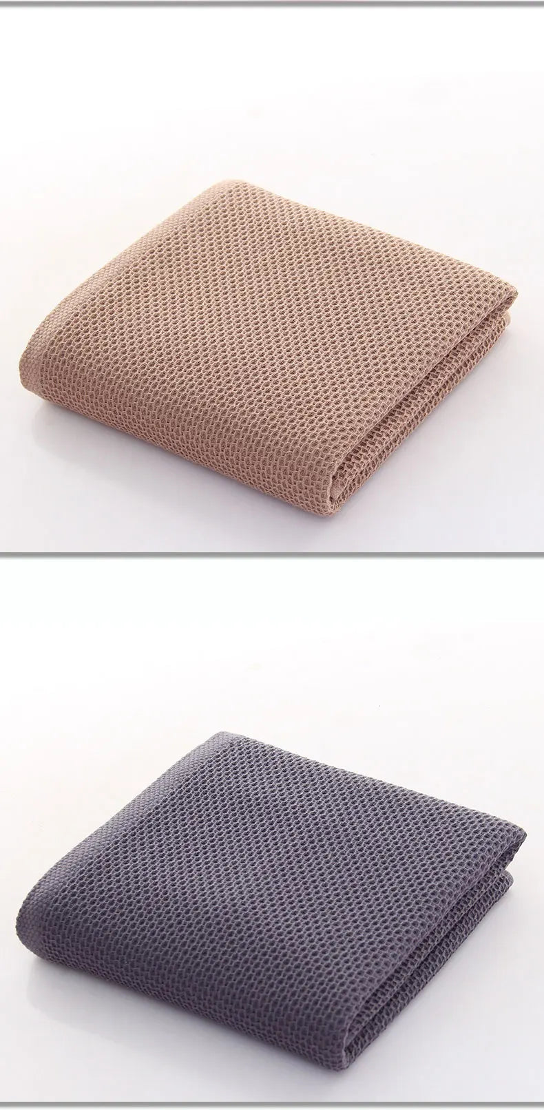 2/4 PCS 100% Cotton Bath Towels for Adults Children High Quality Waffle Towels Absorbent Quick Dry Soft Home Bathroom Washcloth