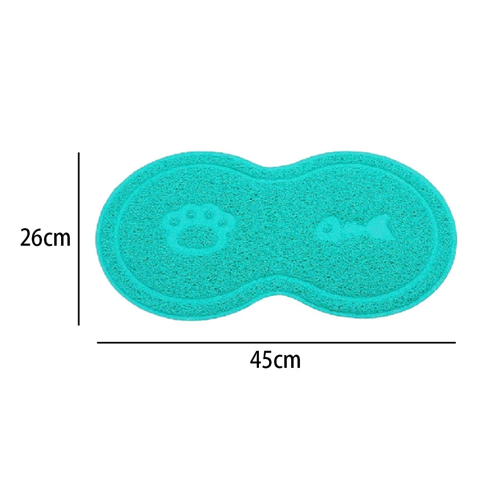 Waterproof Pet Feeding Mat – PVC Bowl Pad & Litter Mat for Cats, Dogs, and Puppies