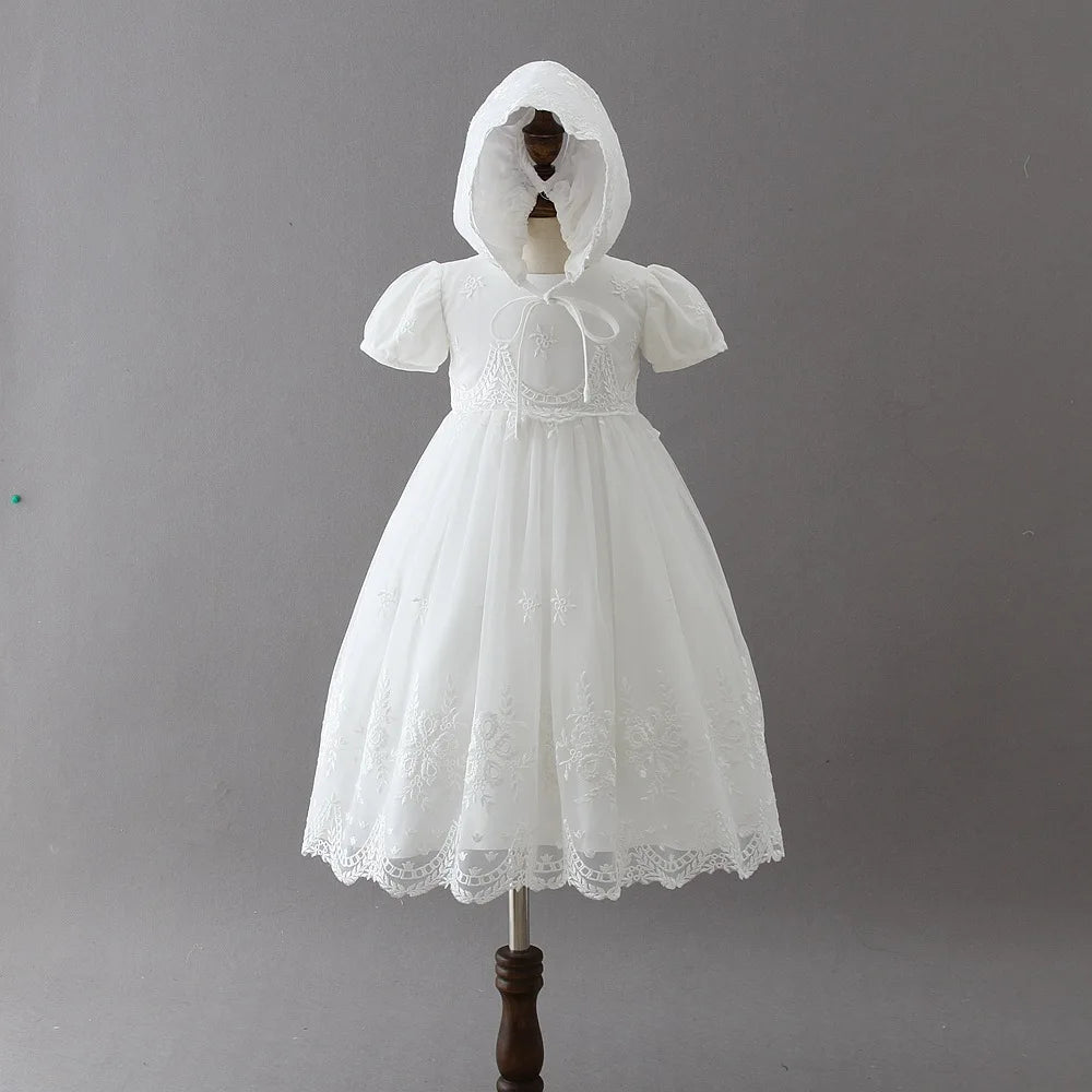 Hetiso Baby Girls Dress Long Sleeve Kids First Birthday Ball Gown Infant Dresses for Baptism Bridesmaid party 3-24 month