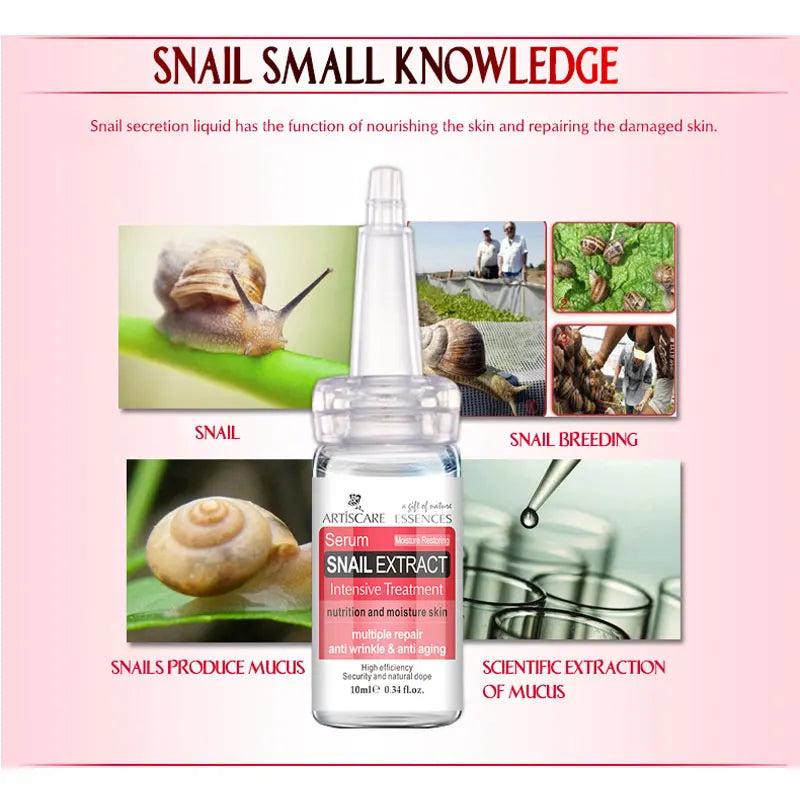 ARTISCARE Snail Serum 3pcs Moisturising Face Repair
