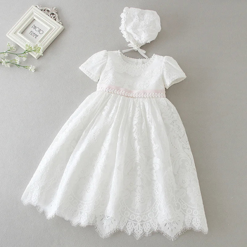 Hetiso Baby Girls Dress Long Sleeve Kids First Birthday Ball Gown Infant Dresses for Baptism Bridesmaid party 3-24 month